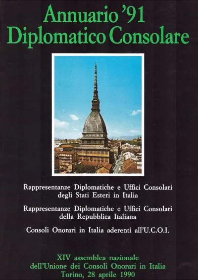 Copertina Annuario Diplomatico Consolare 1991